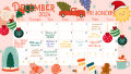 Cute Playful December 2024 Christmas Calendar - 1